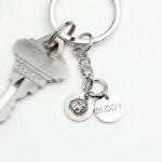 Personalized Pet Portrait Keychain Pet Lovers Gift Dog Best Friend Gift Portrait Keychain Dog Mom Pet Gift Fathers Day Gift - Image 4