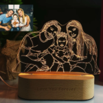Personalized Gift Photo 3D Lamp Customized Wedding Anniversary Valentines Day Gift Night Light Picture Text Engraving Gift - Image 4