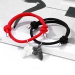 Matching Alloy Game Handle Couple Bracelet Magnet Game Machine Couple Pendant Necklace for Men and Women Valentine's Day Gift - Image 3