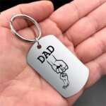 Personalized Custom Dad Keyring with Kids Name Family Keychain for Father Stainless Steel Papa Key Rings Father's Day Gift 2024 - Image 2