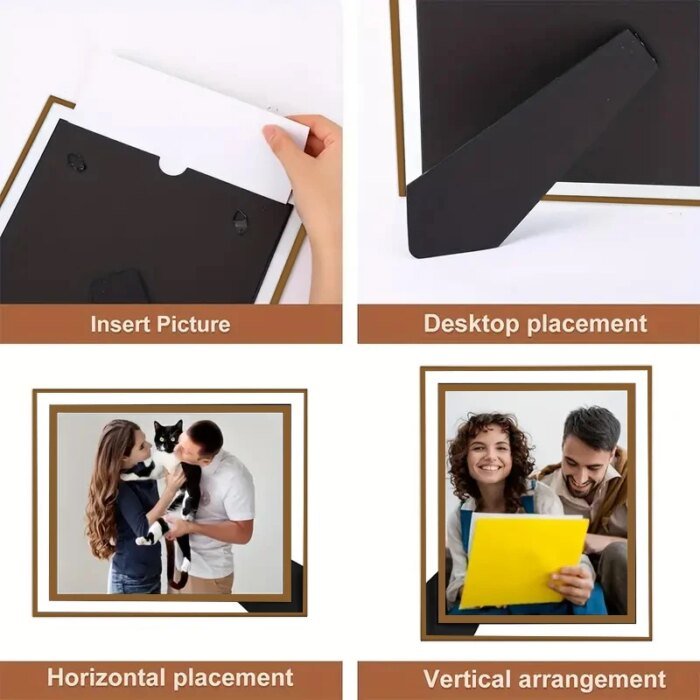 Personalized glass photo frames, custom photo frame ornaments, simple holiday gifts indoors, commemorate precious memories - Image 4