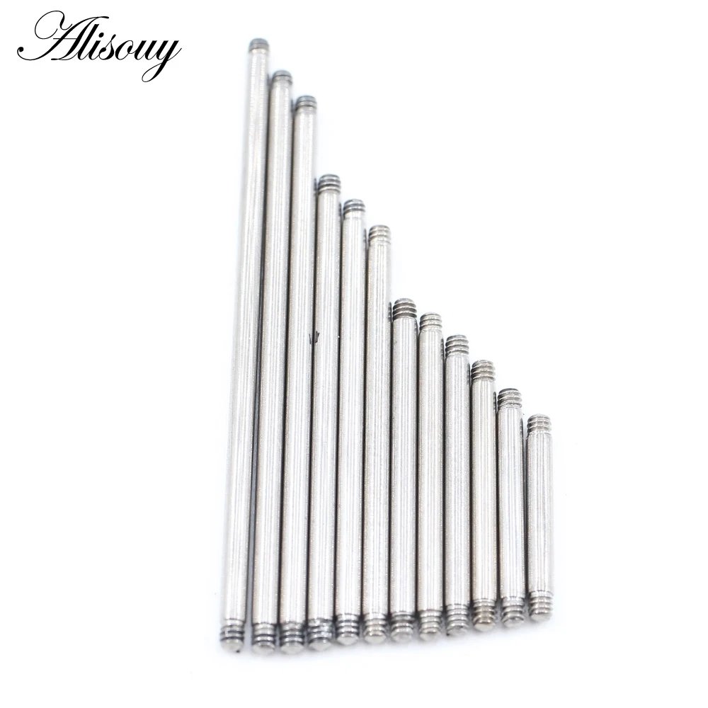 Alisouy 1PC Titanium Industrial Barbell Replacement Accessories Eyebrow Navel Belly Tongue Lip Nipple Ear Rings Piercing Jewelry