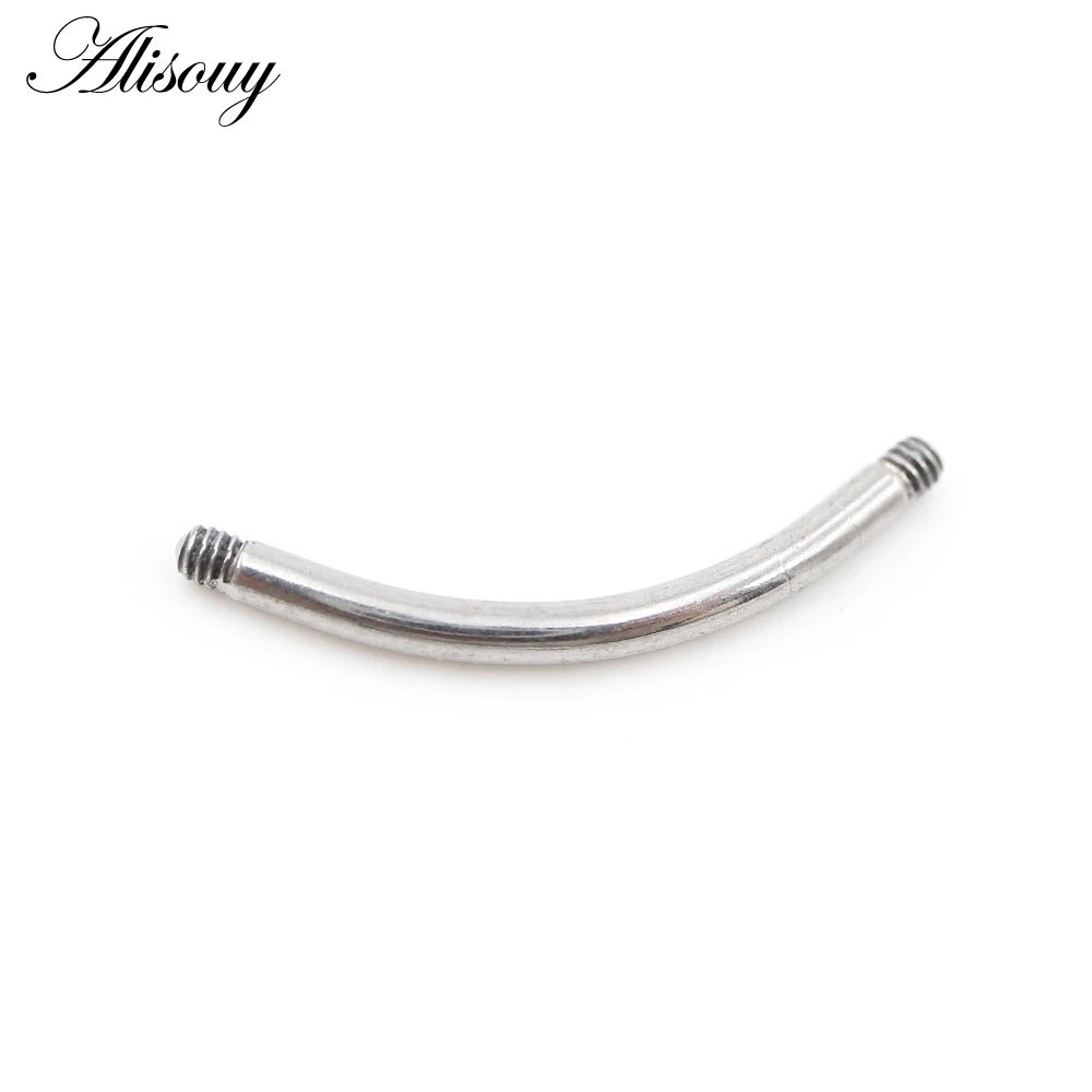 Alisouy 1PC Titanium Industrial Barbell Replacement Accessories Eyebrow Navel Belly Tongue Lip Nipple Ear Rings Piercing Jewelry