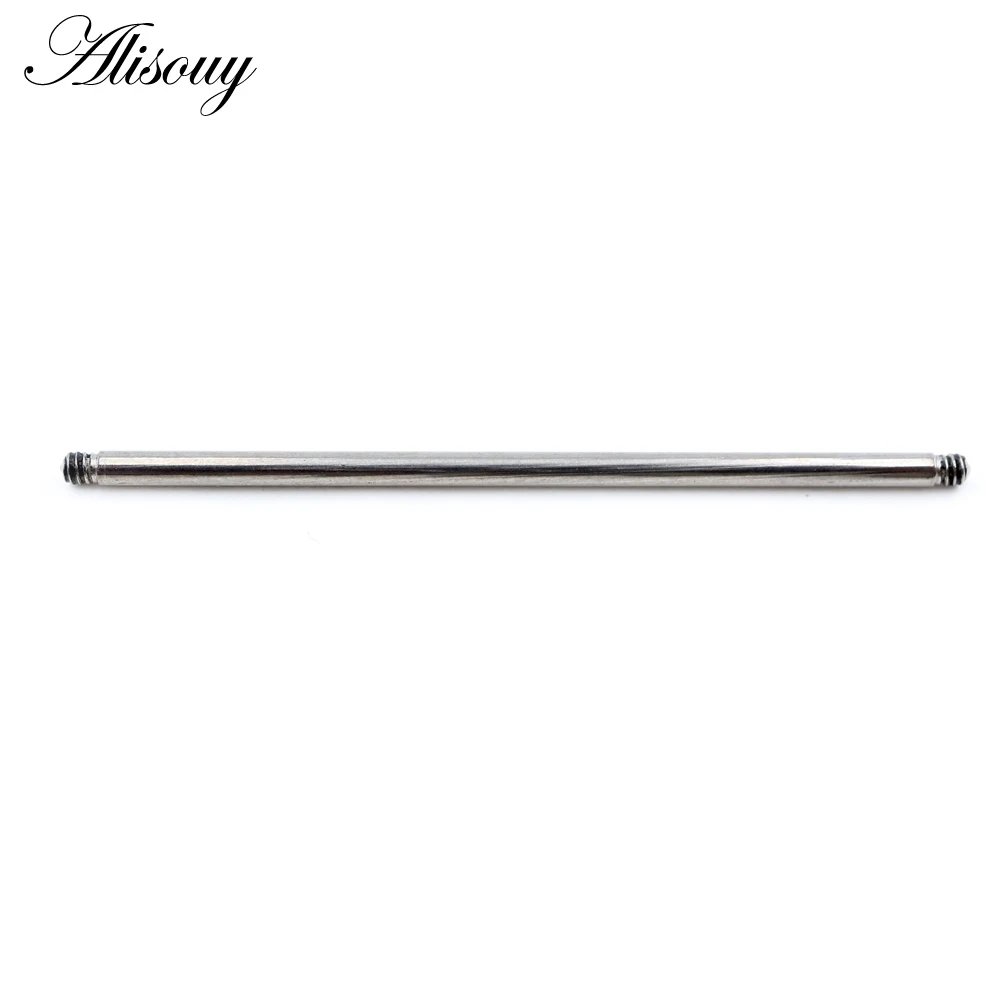 Alisouy 1PC Titanium Industrial Barbell Replacement Accessories Eyebrow Navel Belly Tongue Lip Nipple Ear Rings Piercing Jewelry