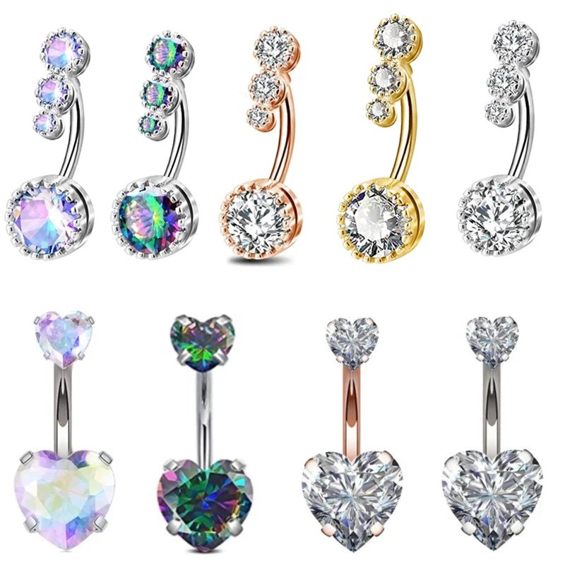 Fashion Crystal Belly Button Rings Sun flower Dolphin Navel Piercing Ring Barbell Sexy Dangle Navel Piercing Ombligo Fashion Crystal Belly Button Rings Sun flower Dolphin Navel Piercing Ring Barbell Sexy Dangle Navel Piercing Ombligo