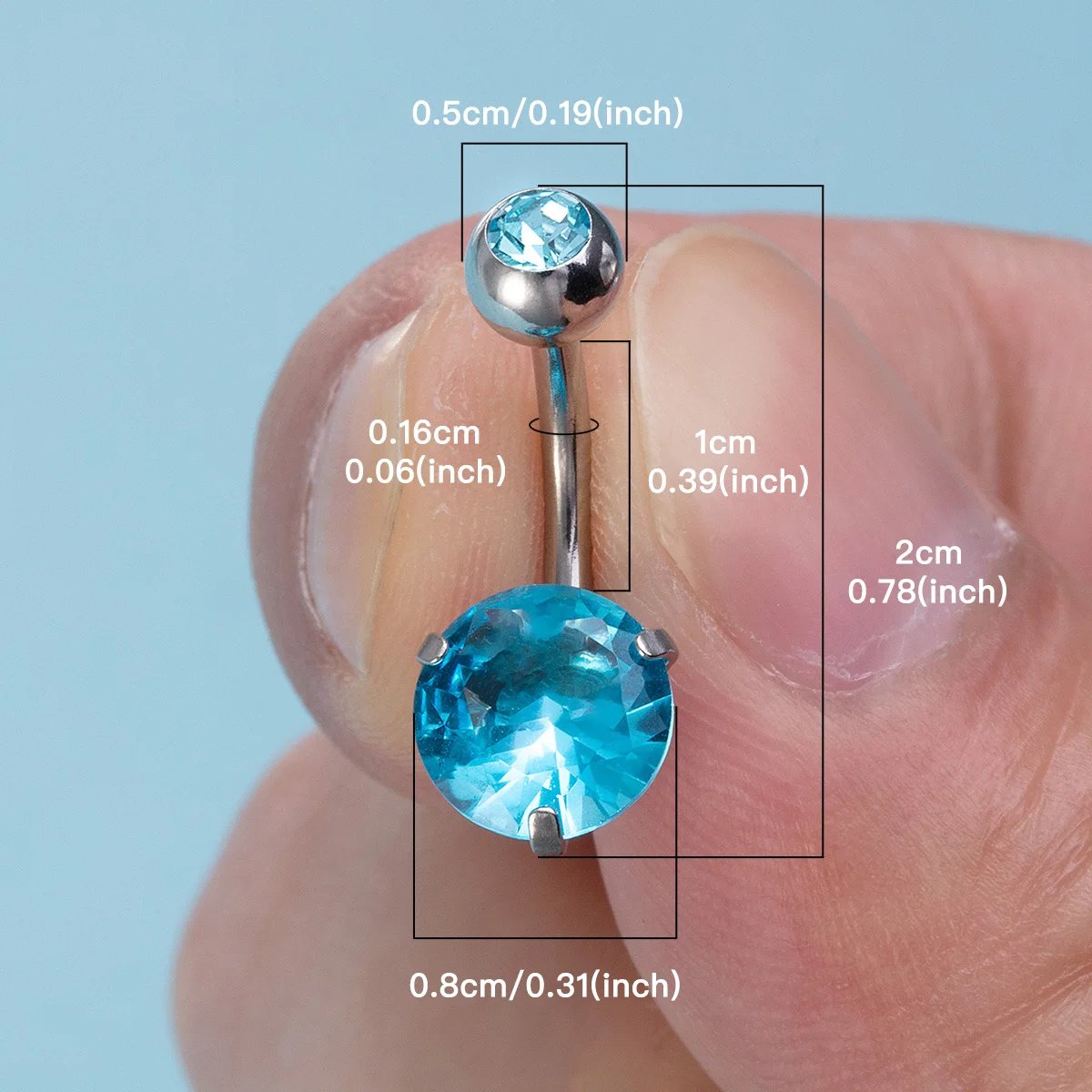 1Pc Zircon Belly Button Ring Star Heart Navel Nombril Piercing Surgical Steel Belly Ring Sexy Women Belly Piercing Jewelry 14G