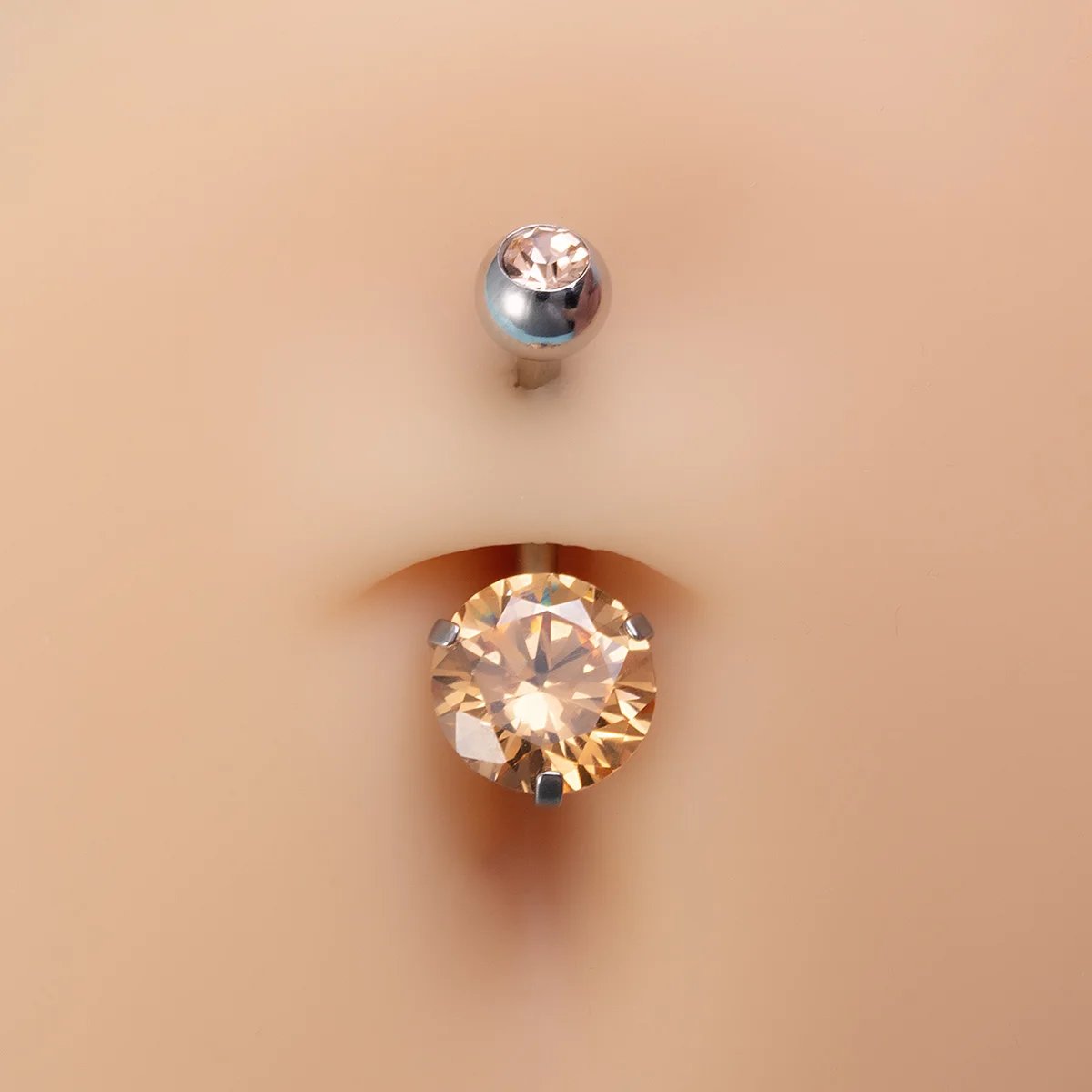 1Pc Zircon Belly Button Ring Star Heart Navel Nombril Piercing Surgical Steel Belly Ring Sexy Women Belly Piercing Jewelry 14G