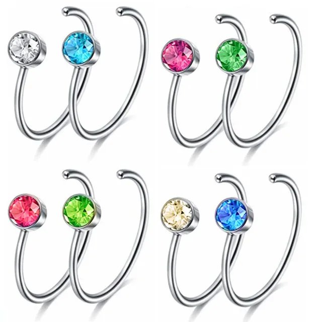 12/24/36Pcs L Shape Nose Ring Curve Pack Crystal Straight Nose Ring Set Nose Stud Lot Piercing Nariz Cuff Nase Pircing Nose Clip 12/24/36Pcs L Shape Nose Ring Curve Pack Crystal Straight Nose Ring Set Nose Stud Lot Piercing Nariz Cuff Nase Pircing Nose Clip