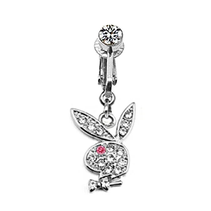 Body Fake Piercing Jewelry Cat Dragon Belly Button Ring Butterfly Umbilical Navel Non Piercing Belly CLip Rings Faux Earrings