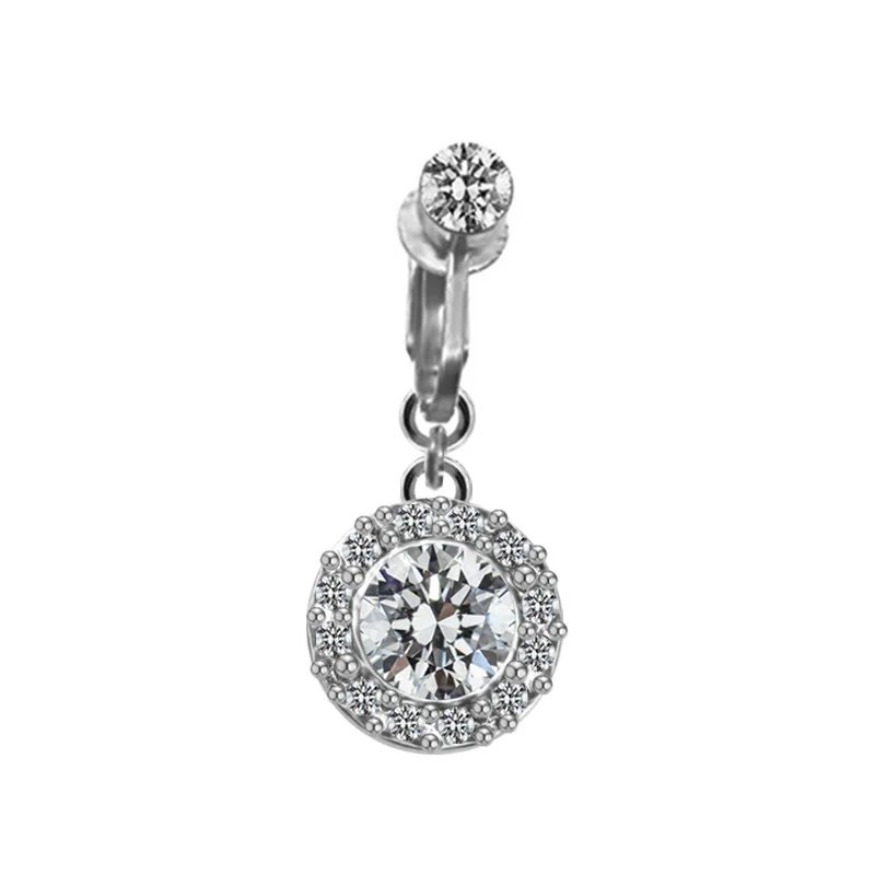 Body Fake Piercing Jewelry Cat Dragon Belly Button Ring Butterfly Umbilical Navel Non Piercing Belly CLip Rings Faux Earrings