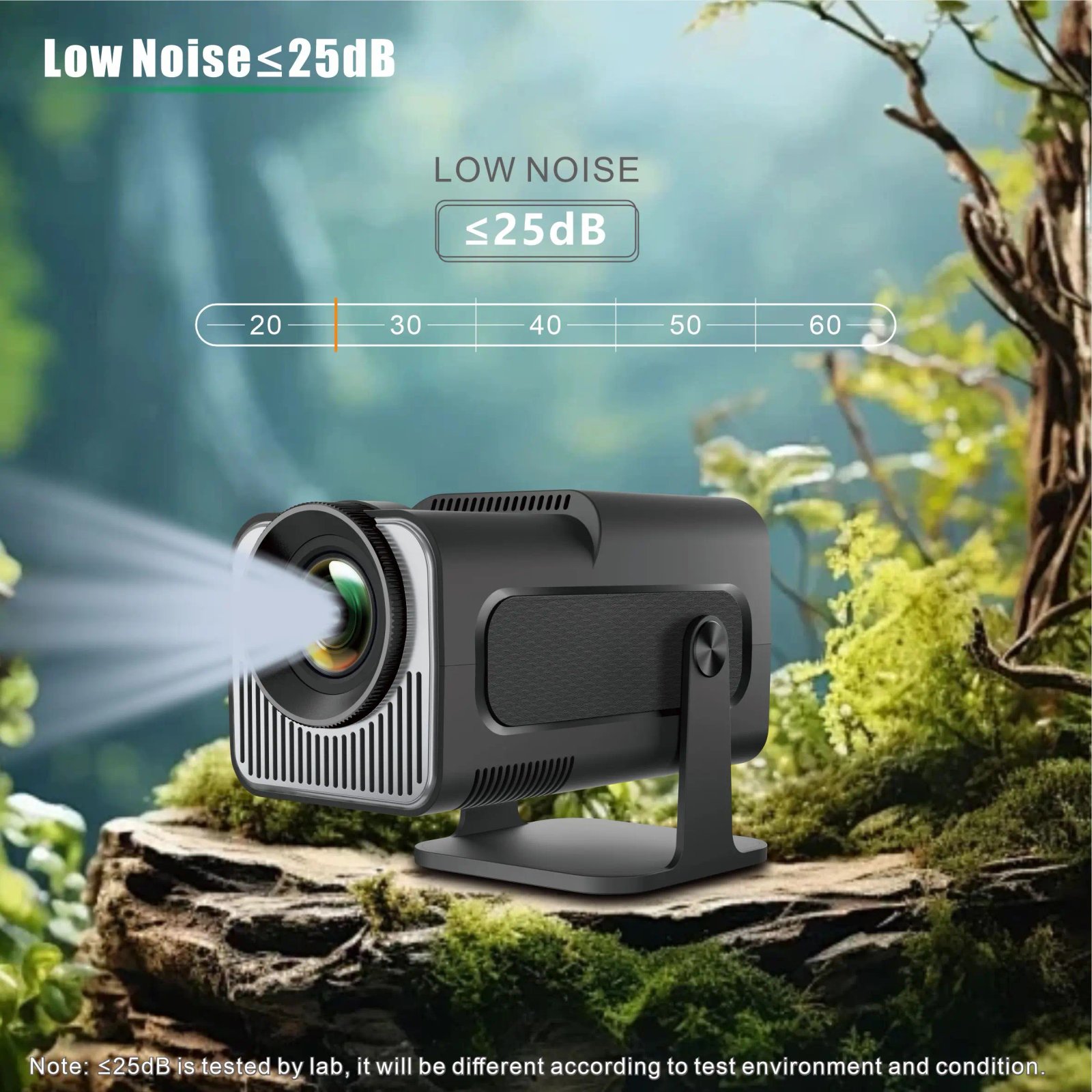 Salange HY320 MINI Android 11.0 Projector LED Beamer Home Cinema 300ANSI 720P WIFI Smart TV for 1080P 4K Via HD with Carry Bag