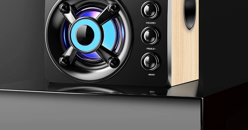 HIFI 3D Stereo Alto-falantes Coloridos LED Luz Pesada AUX USB Com Fio Sem Fio Bluetooth Áudio Home Theater Surround Som Bar TV HIFI 3D Stereo Alto-falantes Coloridos LED Luz Pesada AUX USB Com Fio Sem Fio Bluetooth Áudio Home Theater Surround Som Bar TV