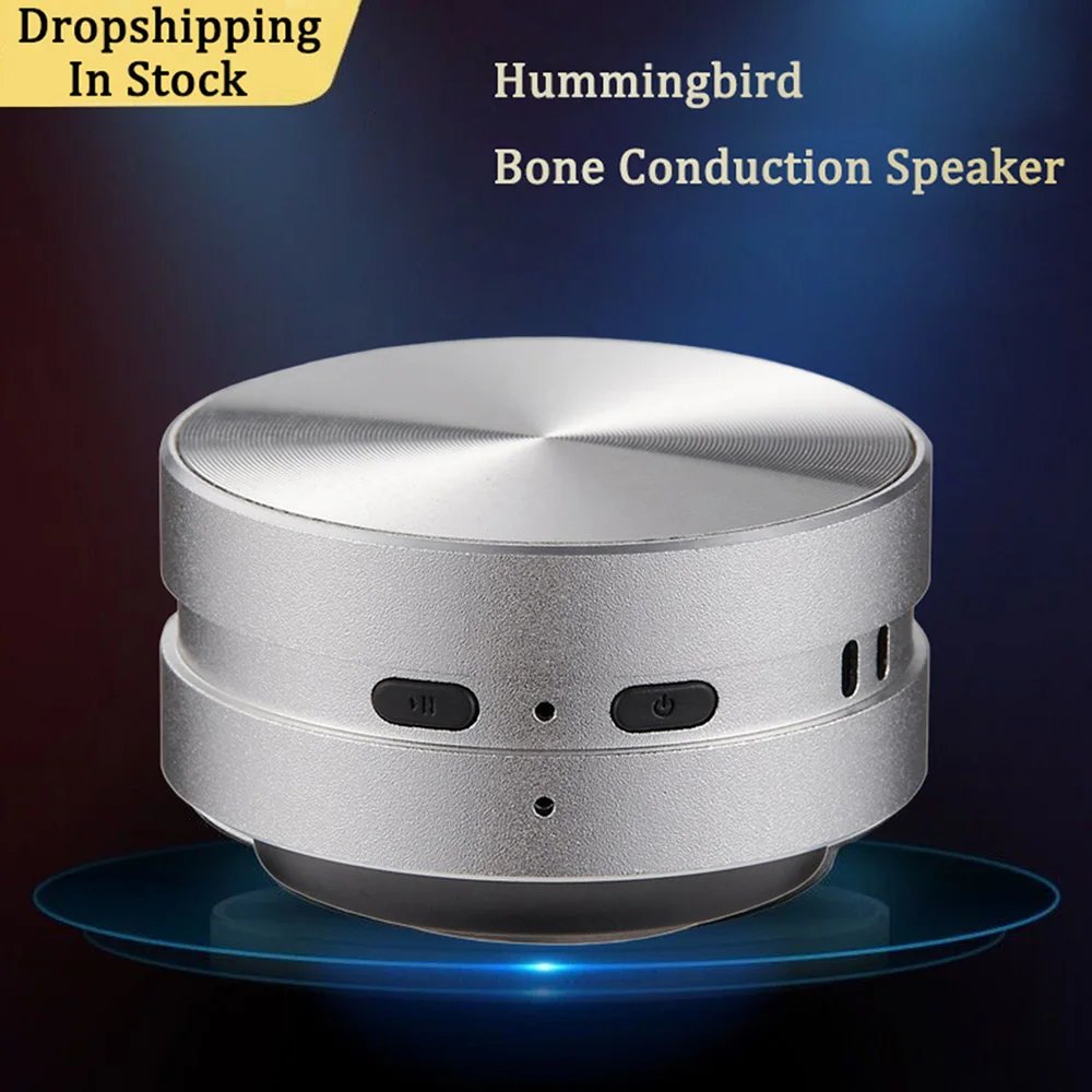 2025 Hot Bone Conduction Speaker Bluetooth-Compatible TWS Wireless Stereo Sound Hummingbird Speaker With FM Radio Dropshipping