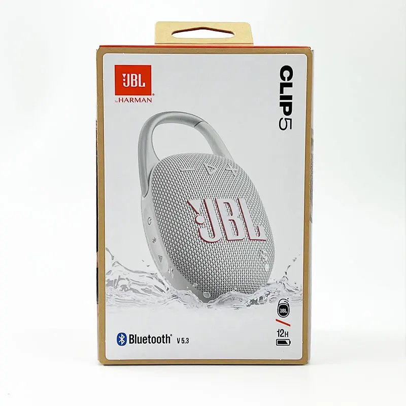 JBL Clip 5 Clip5 Ultra Portable Bluetooth Speaker Outdoor Mini Speaker Multi-Speaker Connection IP67 Waterproof 12 Hour Playtime