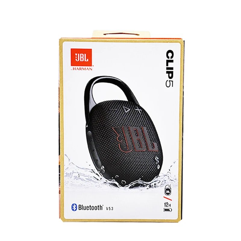 JBL Clip 5 Clip5 Ultra Portable Bluetooth Speaker Outdoor Mini Speaker Multi-Speaker Connection IP67 Waterproof 12 Hour Playtime