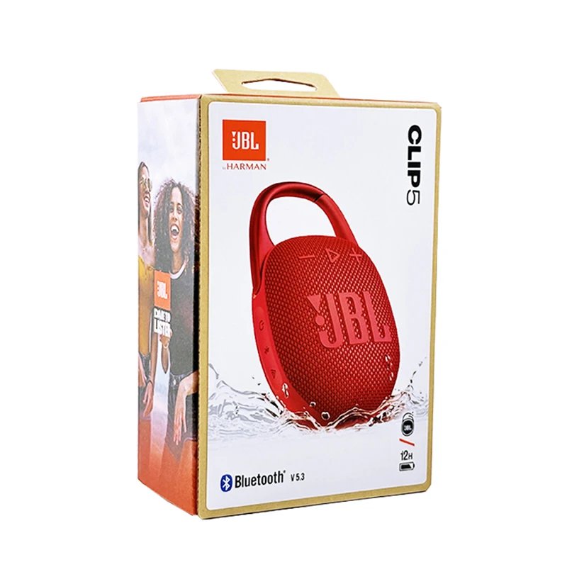 JBL Clip 5 Clip5 Ultra Portable Bluetooth Speaker Outdoor Mini Speaker Multi-Speaker Connection IP67 Waterproof 12 Hour Playtime