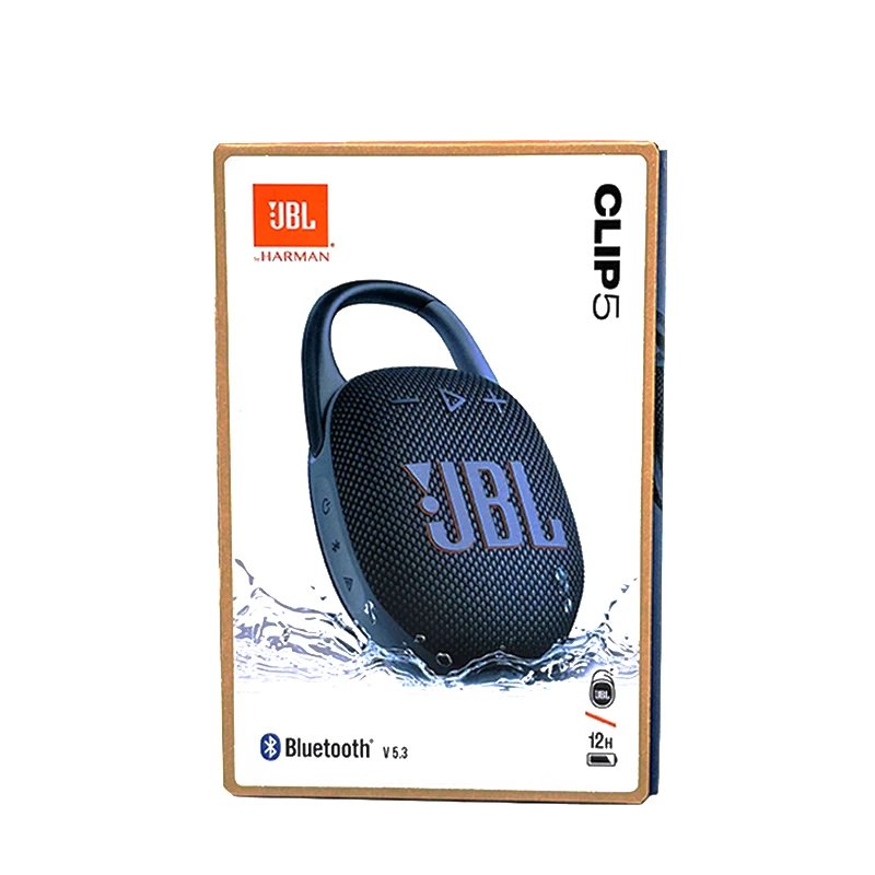 JBL Clip 5 Clip5 Ultra Portable Bluetooth Speaker Outdoor Mini Speaker Multi-Speaker Connection IP67 Waterproof 12 Hour Playtime