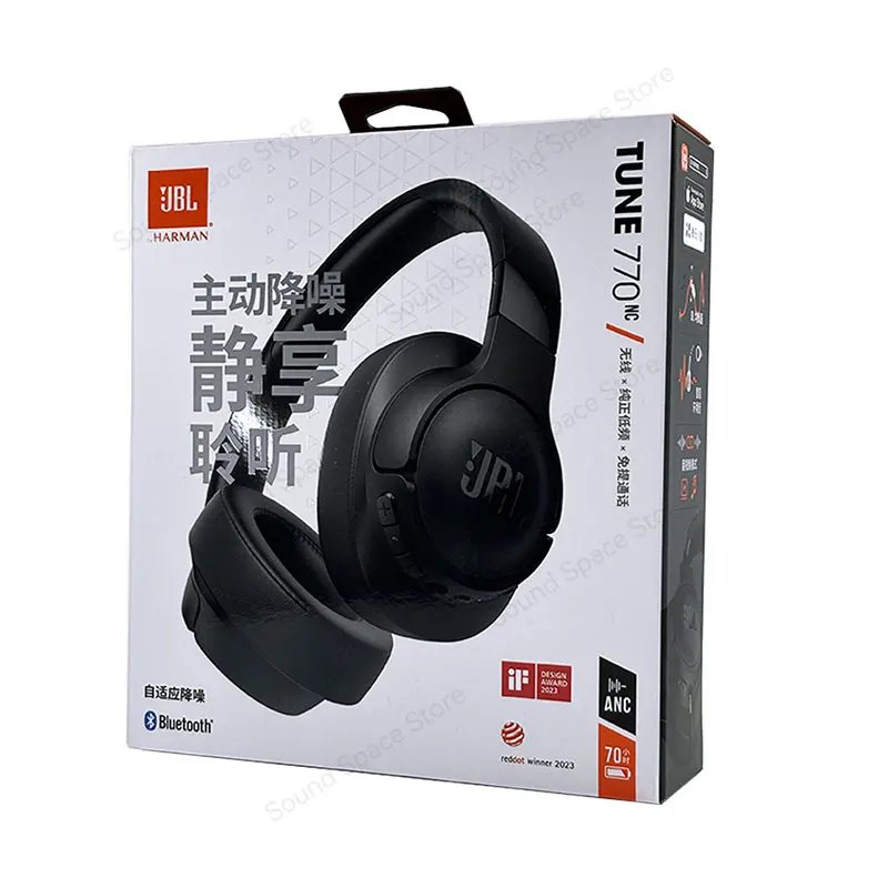 JBL Tune 770NC T770NC Original ANC Bluetooth 5.3 With LE Audio Upgrade 760NC Headphone Multi-Point Connection Headset 70H