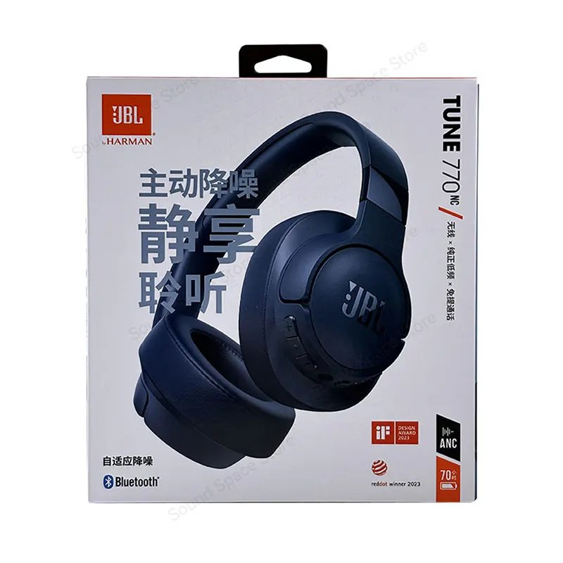 JBL Tune 770NC T770NC Original ANC Bluetooth 5.3 With LE Audio Upgrade 760NC Headphone Multi-Point Connection Headset 70H