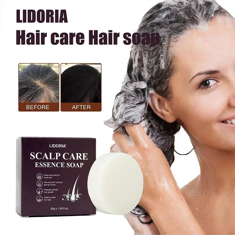 Gray White Hair Treatment Serum Soap Fast White To Black Repair Nourish Beard Hair Roots Shampoo Men Women Beauty Health Care