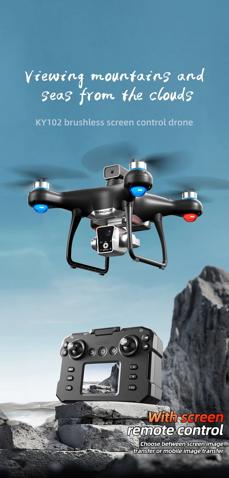 Xiaomi M22/KY102 Profesional Drone 5G Brushless 8K Dual Camera With Screen Obstacle Avoidance Aerial Photography Foldable Drone