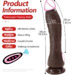 XXXXL Long black Dildo Heated Telescopic Sex Super long Cock Huge Anal Dildo Large Realistic Penis Vibrator Sex Toys For Women - Image 6