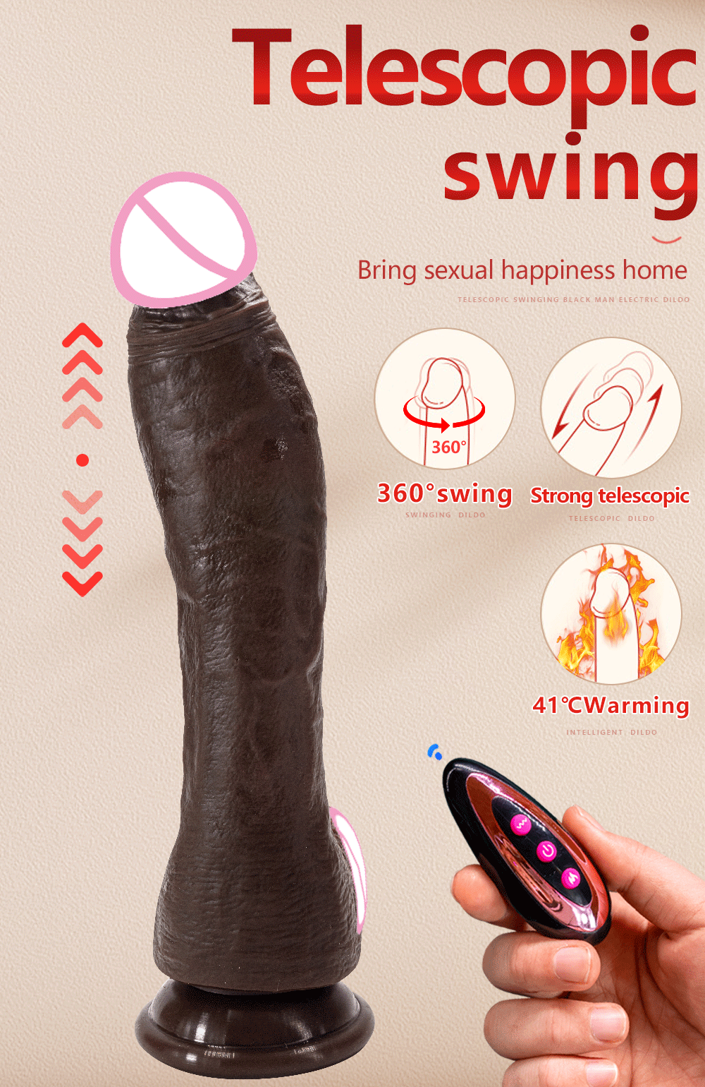 XXXXL Long black Dildo Heated Telescopic Sex Super long Cock Huge Anal Dildo Large Realistic Penis Vibrator Sex Toys For Women