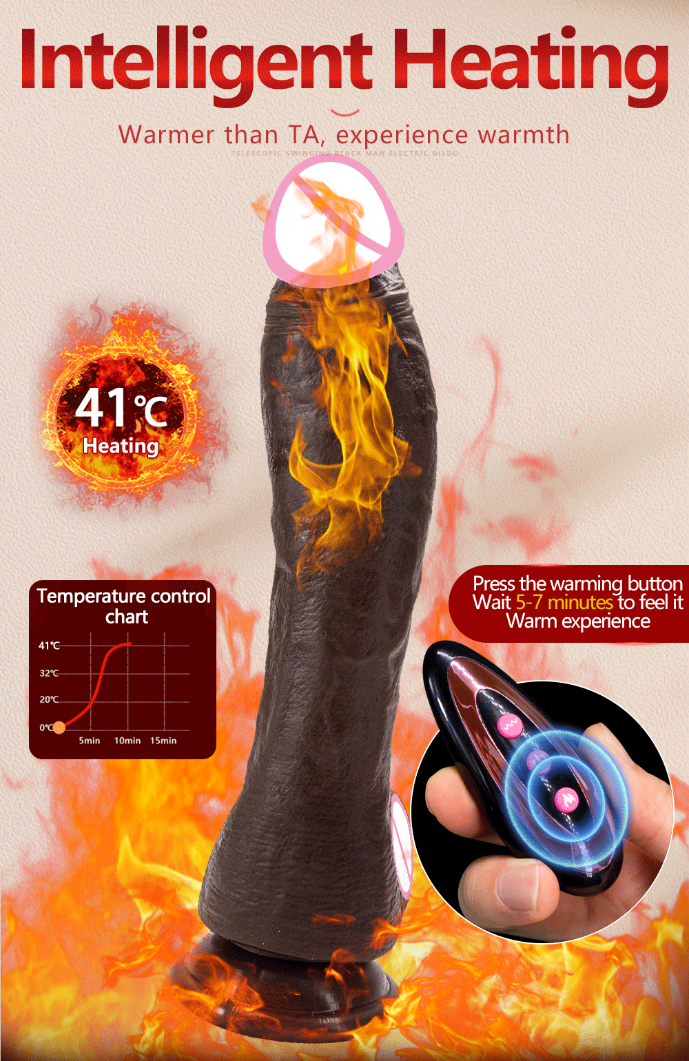 XXXXL Long black Dildo Heated Telescopic Sex Super long Cock Huge Anal Dildo Large Realistic Penis Vibrator Sex Toys For Women