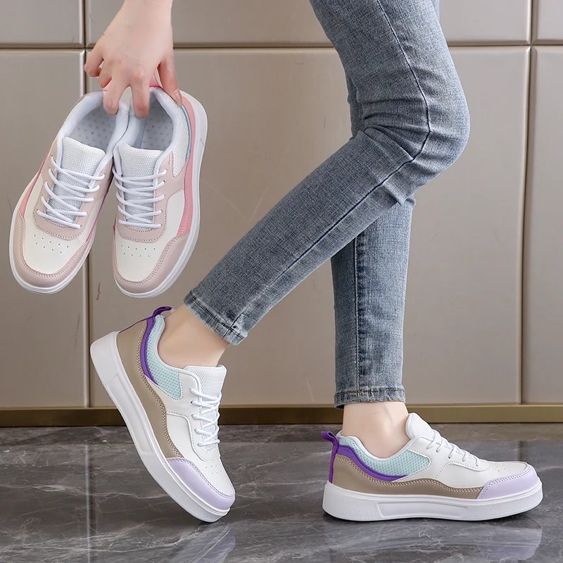 Women Sneaker Breathable Students Casual Shoes Sports for Girl Flat Mesh White Shoes original Lightweight luxury Shoes for Women