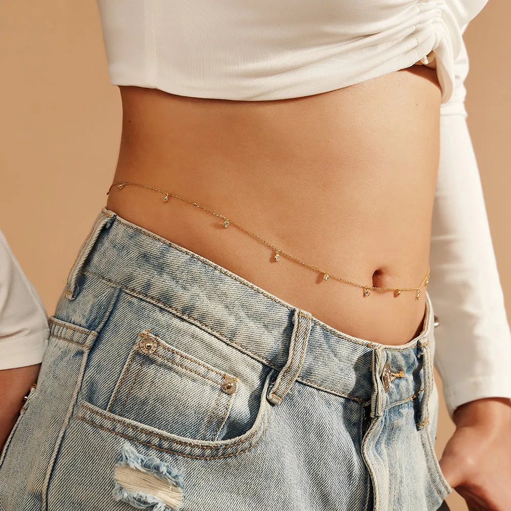 ORSA JEWELS New 925 Sterling Silver Sexy Body Waist Chains for Women Belt Sexy Bikini Belly Box Chain Summer Beach Jewelry CW02 ORSA JEWELS New 925 Sterling Silver Sexy Body Waist Chains for Women Belt Sexy Bikini Belly Box Chain Summer Beach Jewelry CW02