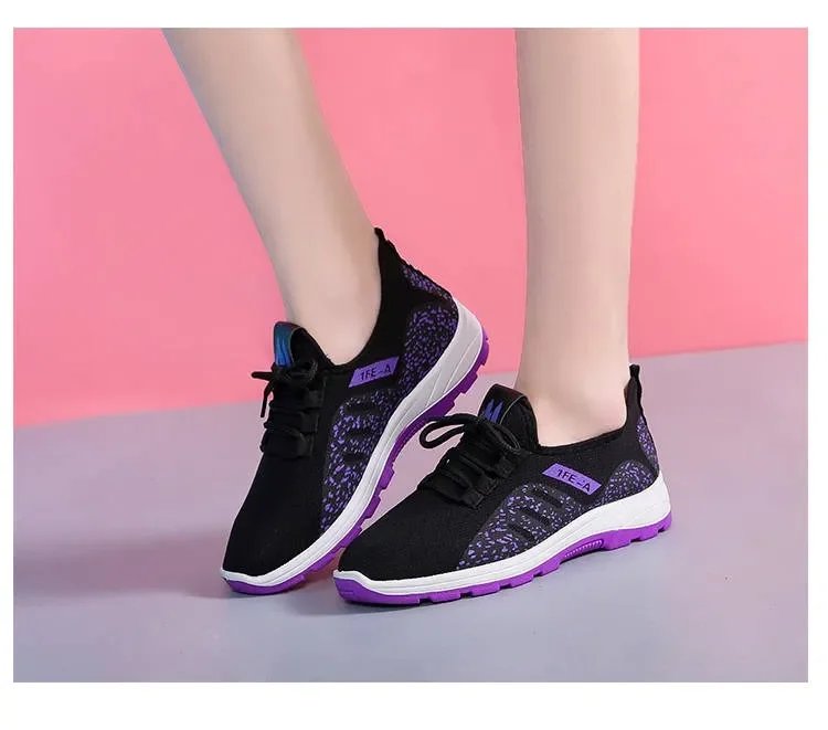Vulcanize Shoes Women Platform Sneakers Summer Light Breathable Mesh Sports Shoes Ladies Outdoor Wear-resistant Jogging Trainers