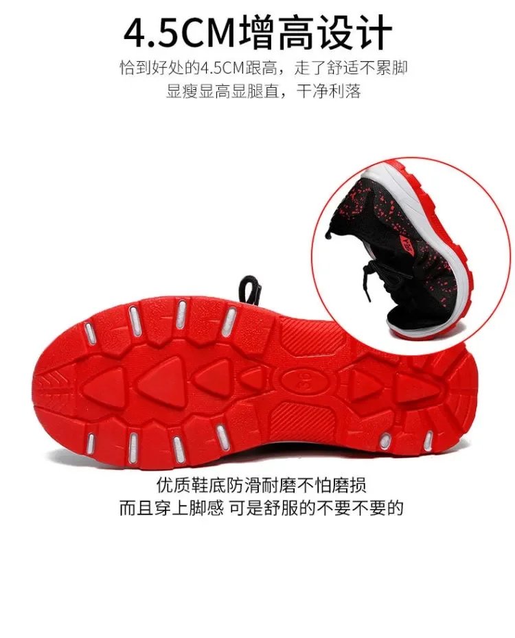 Vulcanize Shoes Women Platform Sneakers Summer Light Breathable Mesh Sports Shoes Ladies Outdoor Wear-resistant Jogging Trainers