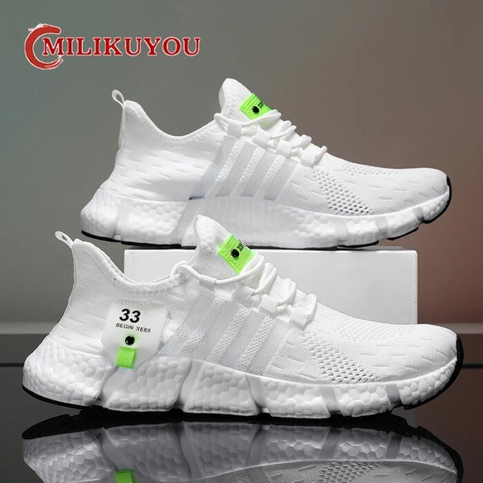 Men Designer Sneakers Men's Breathable Tennis Luxury Shoes Outdoors Non-slip Vulcanize Shoes Brand Husband Running Shoes Summer - Image 2