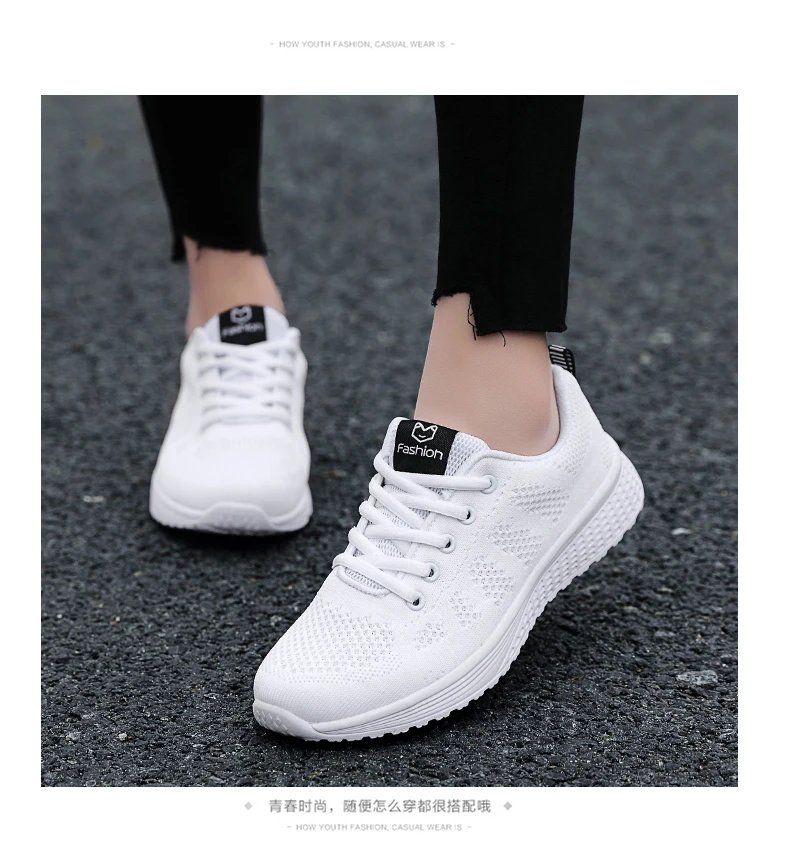 Shoes Woman Sneakers Summer Mesh Breathable Casual Shoes Women Running Sports Vulcanize Shoes Fashion Wedges Shoes for Women