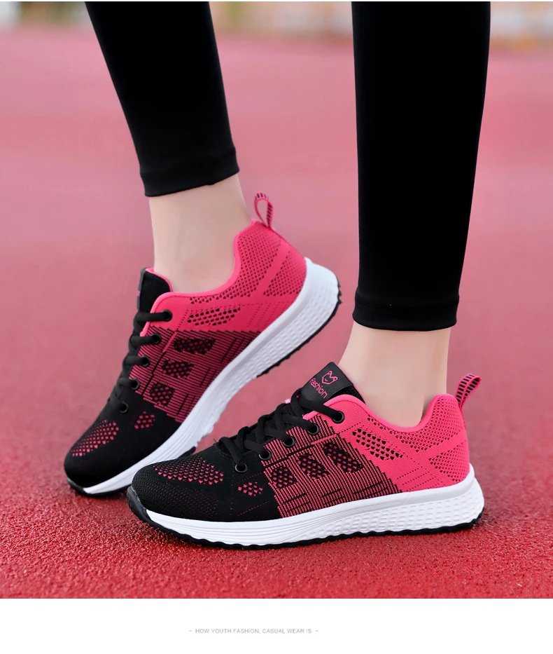 Shoes Woman Sneakers Summer Mesh Breathable Casual Shoes Women Running Sports Vulcanize Shoes Fashion Wedges Shoes for Women