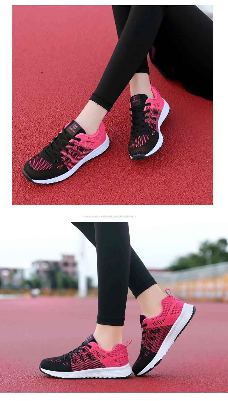 Shoes Woman Sneakers Summer Mesh Breathable Casual Shoes Women Running Sports Vulcanize Shoes Fashion Wedges Shoes for Women