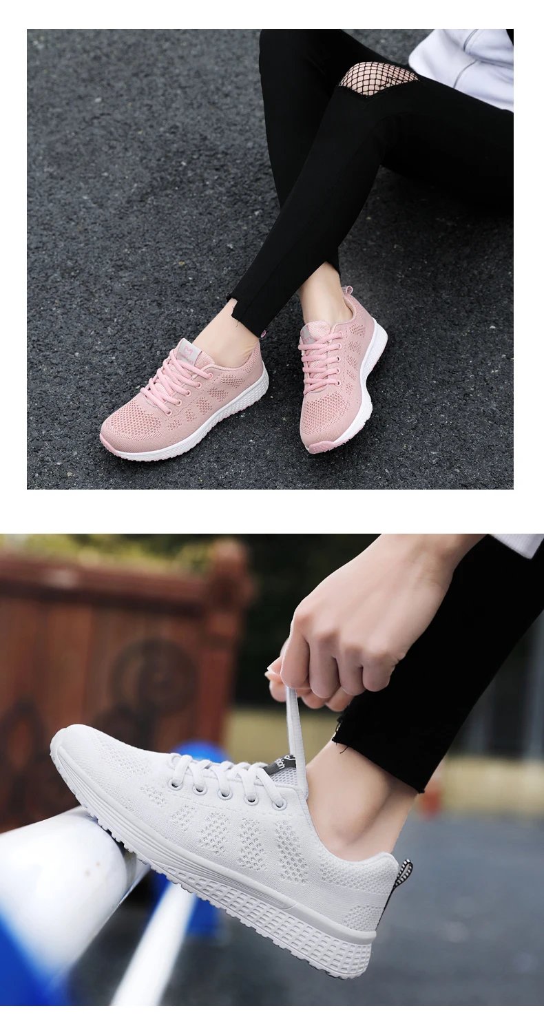 Shoes Woman Sneakers Summer Mesh Breathable Casual Shoes Women Running Sports Vulcanize Shoes Fashion Wedges Shoes for Women