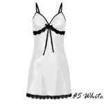 Women's Nightgown Sexy Sleepwear Silk Satin Nightwear Slip Dress Sleeveless Pajamas Sleepwear Plus Size Nightwear Comfortable - Image 3