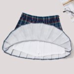 Large Plaid Pleated Women's Summer New Korean Version Suit Fabric High Waisted Slimming For Autumn And Winter Short Skirt - Image 2