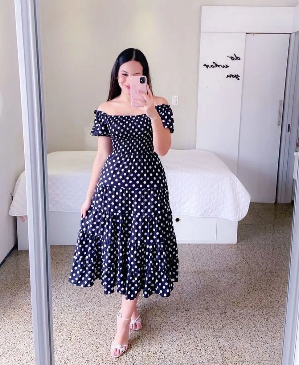 Elegant Women's Off Shoulder Midi Dress 2024 Summer Fashion dresses High Waist Flower Print Short Sleeve Dress Robe Clothing