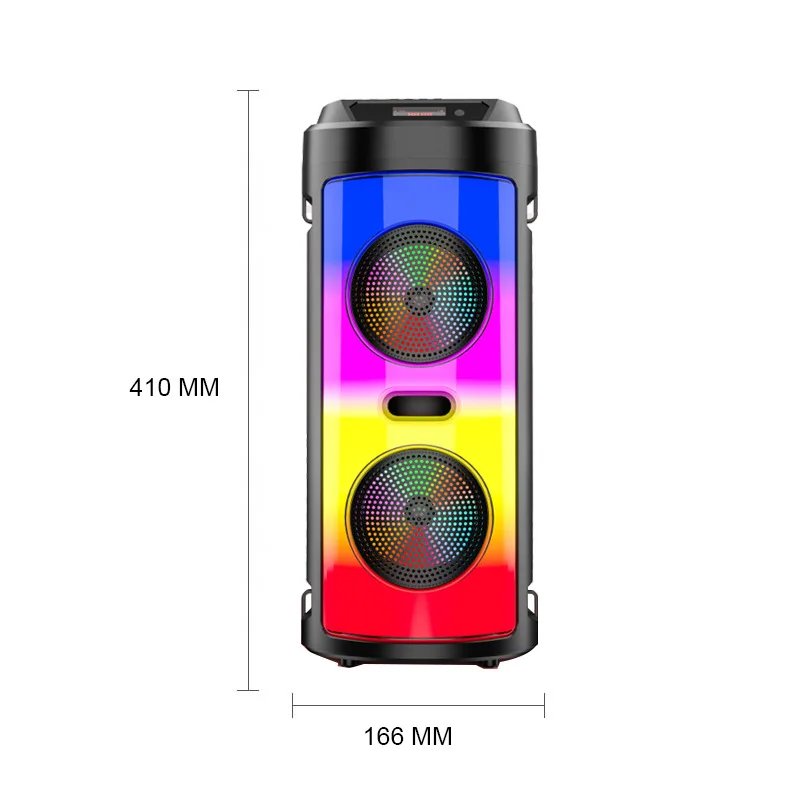 Multi-function Wireless Outdoor Subwoofer Party Performance Bluetooth Speaker Mobile KTV Colorful Lighting Effect U Disk Audio