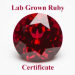 Lab Grown Ruby Pigeon Blood Red Color Round Shape Charm Beads for Diy Jewelry Making Rings Materials Selectable AGL Certificate