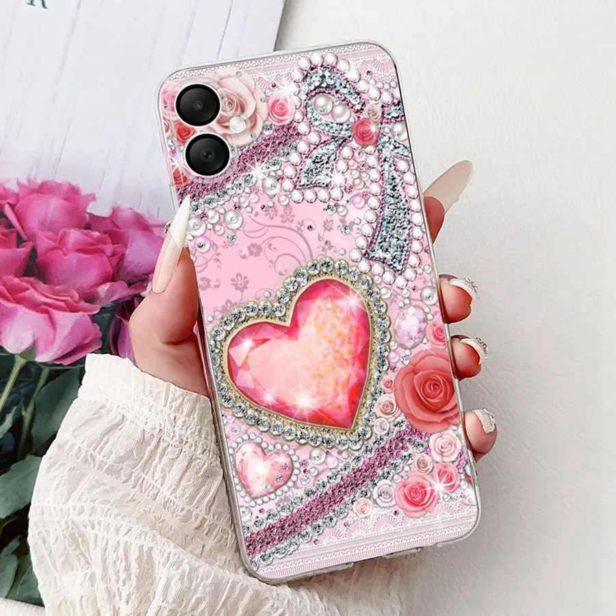 For Samsung A06 Galaxy A05 a05s Fundas Back Cover Soft Silicone TPU Butterfly Flower For SamsungA06 A 05 S SM-A055F Phone Bags