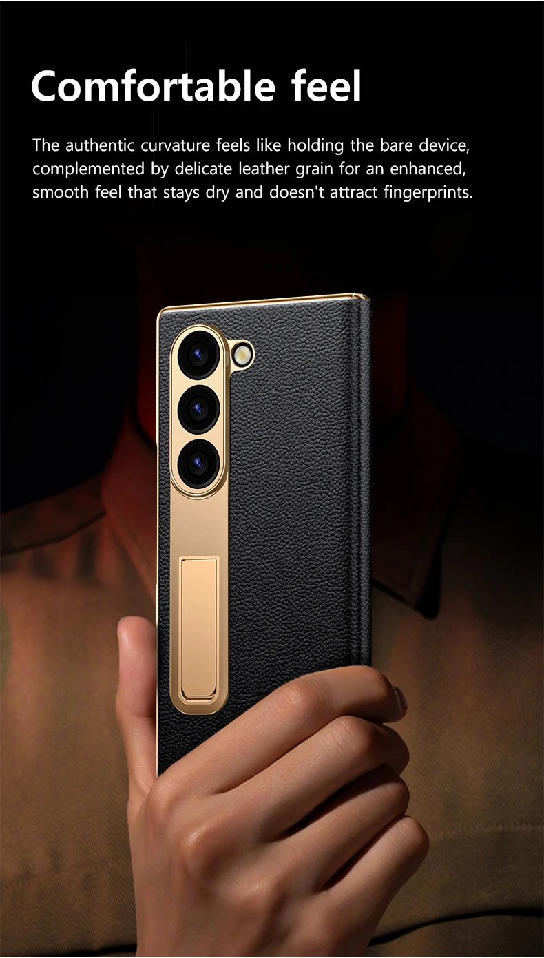 Leather Phone Case for Samsung Galaxy Z Fold 6 5 4 3 Fold6 Fold5 Gold Plating Magnetic Hinge Stand Back Cover with Mirror Film Leather Phone Case for Samsung Galaxy Z Fold 6 5 4 3 Fold6 Fold5 Gold Plating Magnetic Hinge Stand Back Cover with Mirror Film