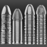 14 Type Transparent Crystal Condom Penis Sleeve Male Enlargement Time Delay Spike Clit Reusable Condoms Sex Toy for Couple - Image 3