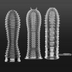 14 Type Transparent Crystal Condom Penis Sleeve Male Enlargement Time Delay Spike Clit Reusable Condoms Sex Toy for Couple - Image 4