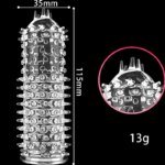 14 Type Transparent Crystal Condom Penis Sleeve Male Enlargement Time Delay Spike Clit Reusable Condoms Sex Toy for Couple - Image 6
