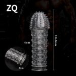 4 Types Crystal Penis Sleeve 14cm Peinis Extender Enlargement Condoms Delay Ejaculation Sex Toys for Men Sex Shop - Image 5