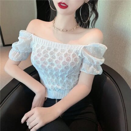 New Chiffon Fashionable Sexy Short-sleeved Style Very Fairy Dancing Short-sleeved Style