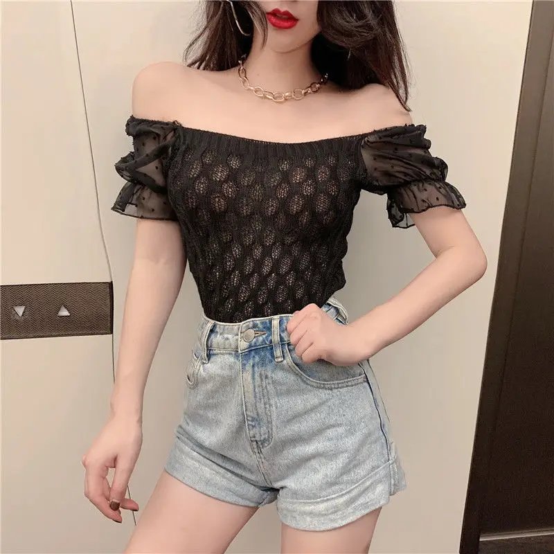 New Chiffon Fashionable Sexy Short-sleeved Style Very Fairy Dancing Short-sleeved Style